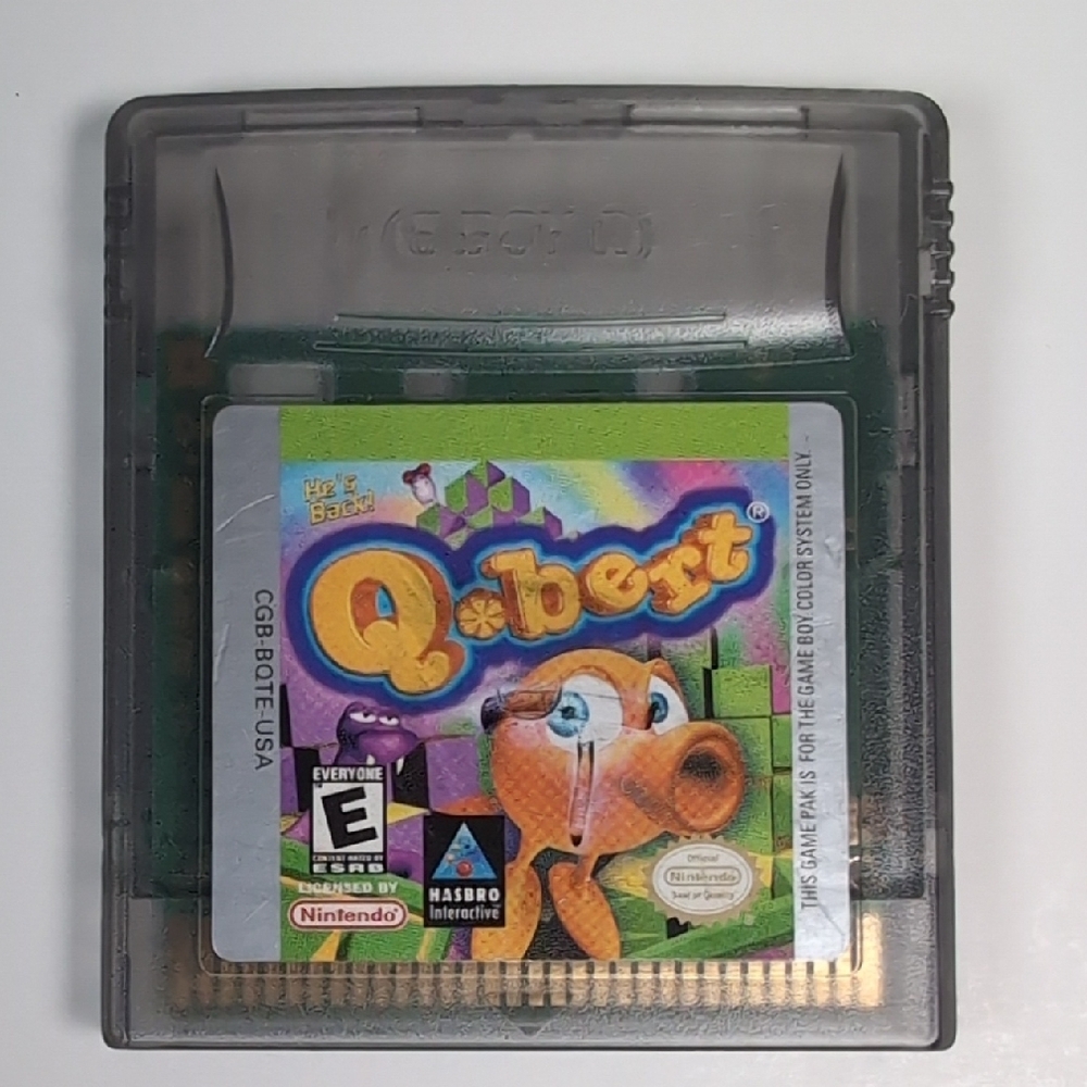 Q*bert Game Boy Color Cartridge